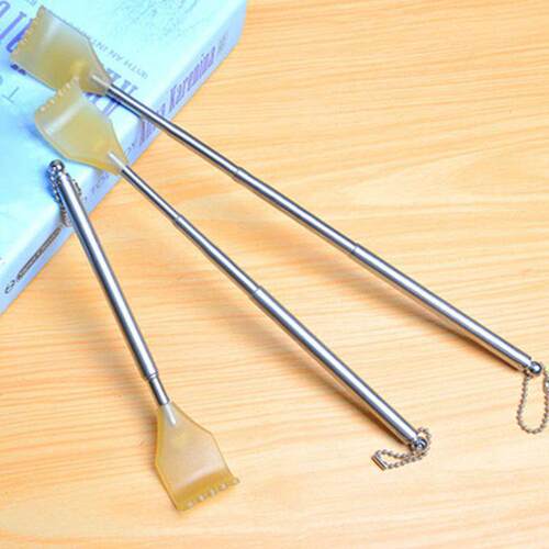 【With Chain】Stainless Steel 3-Section Extendable Back Scra