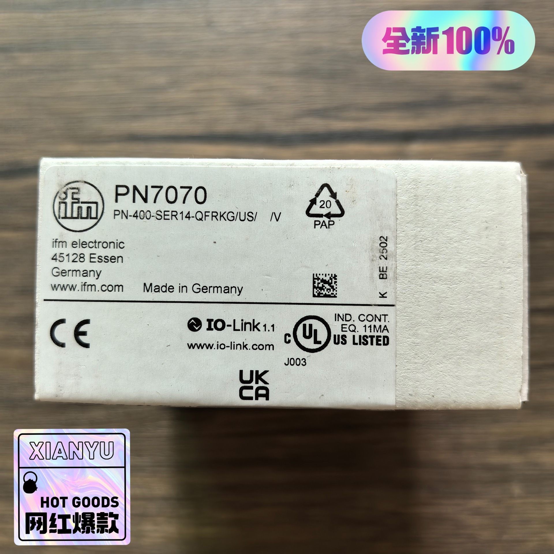全新原装正品 IFM易福门 PN7070 压力传感器，实物拍