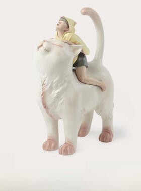 鸡磕头艺术品家居创意珠宝饰品软雕塑节日礼品礼品一般猫