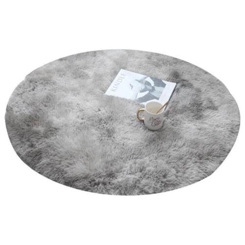 Round Fluffy Area Rug for Bedroom Soft Shaggy Carpet Circle