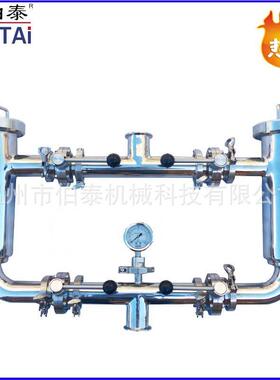 食级304锈钢BT-GDGLQ双直角联过滤器 快装过滤器 品管道过滤不器