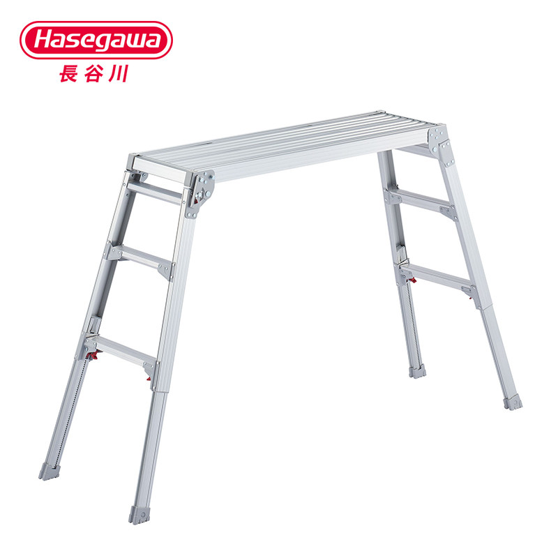HASEGAWA日本长谷川梯子铝合金工程梯伸缩平台马凳仓库装修平台梯