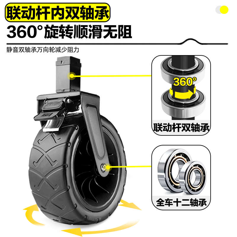 原野人露营推车折叠户外手推野餐车便携营地拖车拉杆小拉车野营车