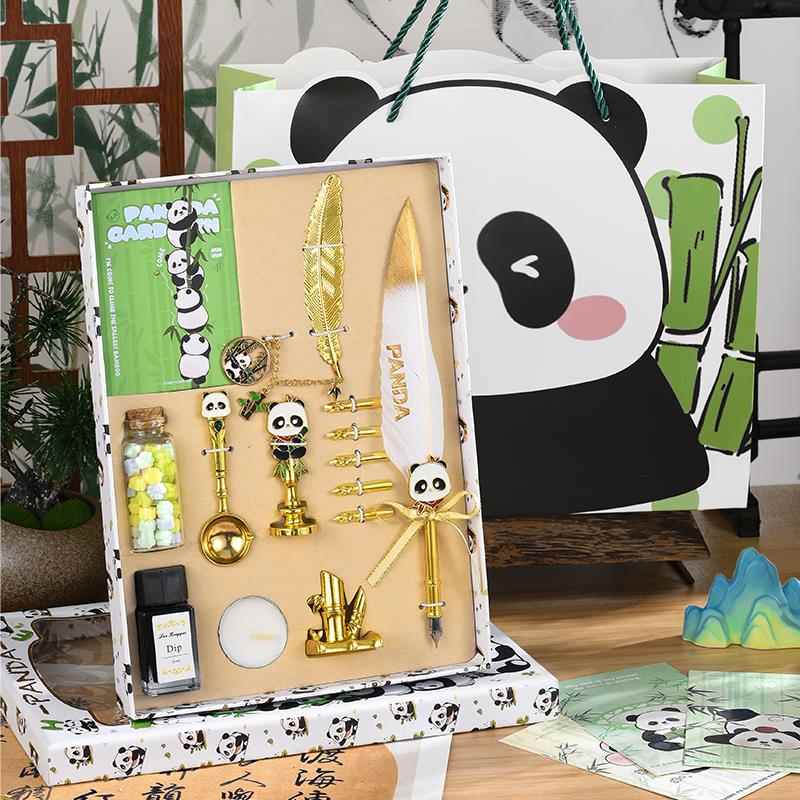 熊猫元素笔儿童生日礼物10-12十七八岁男女孩子毕业六一节送同学