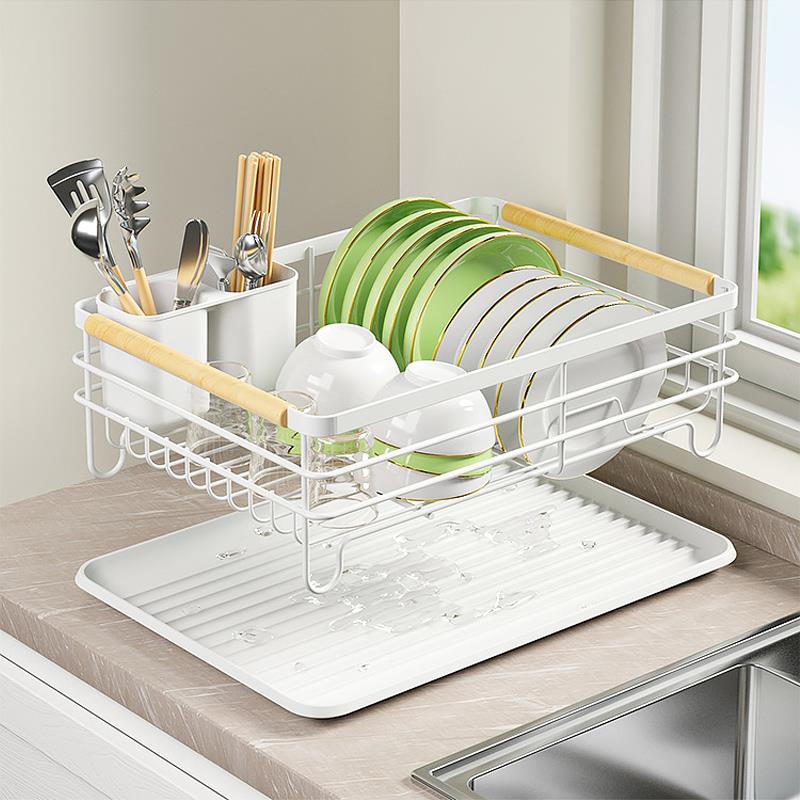 碗盘沥水架MNJ台面厨房槽放碗碟架水碗水槽置物架碗碗筷收纳放收