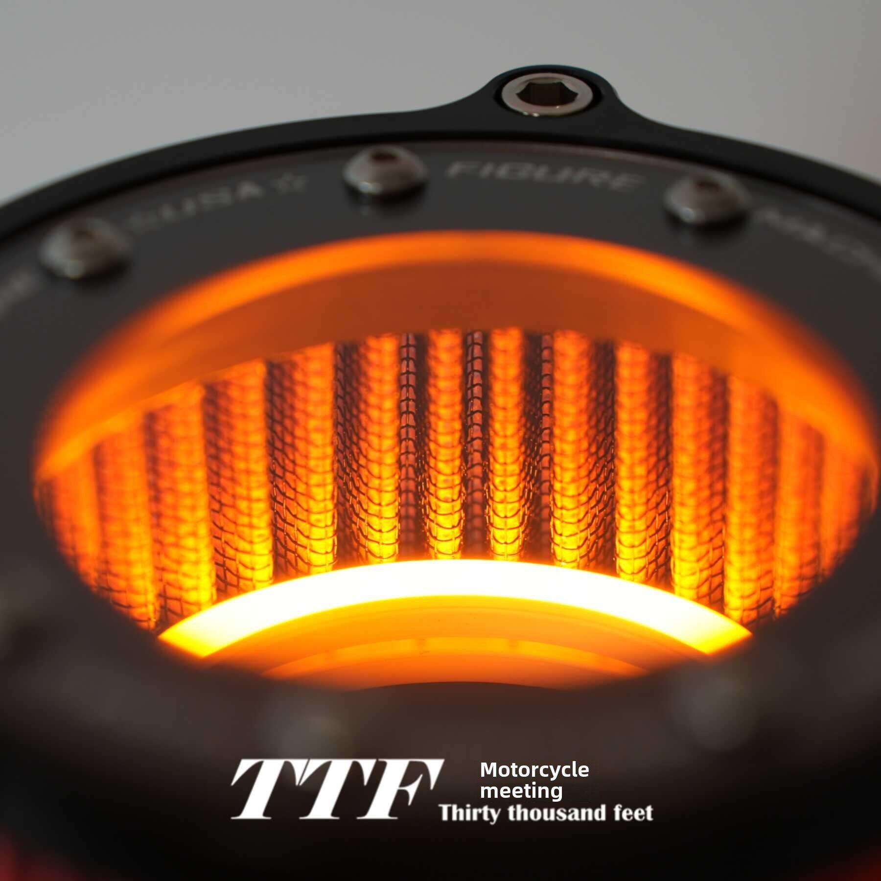 摩托车12V灯带LED发光替换空滤芯氛围灯GV300灰石改装防水无损装图片
