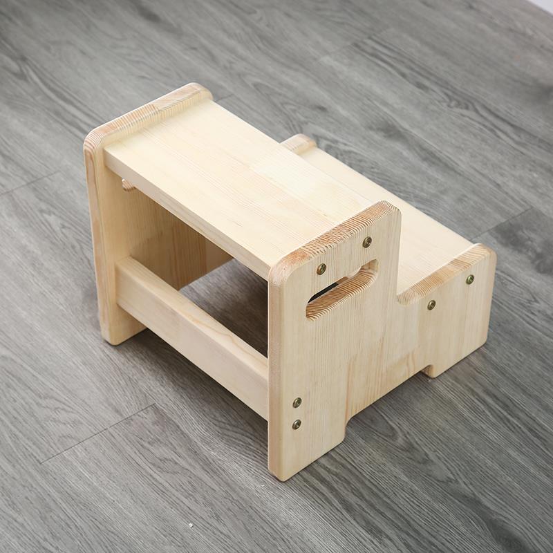 A9L公儿童木脚踏沙踏脚凳家001用宝宝实梯垫脚凳发办室台阶凳浴室