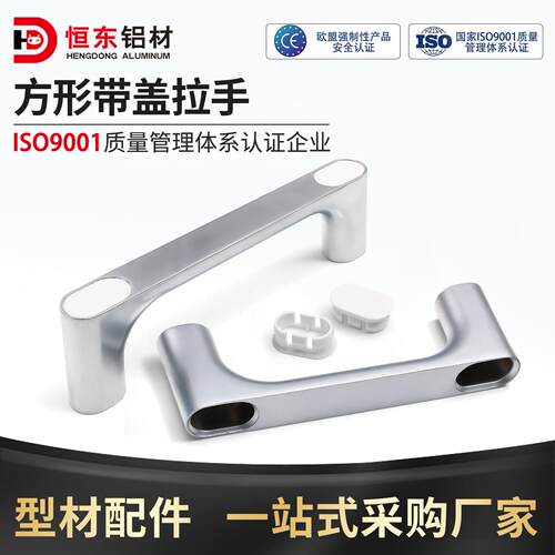 恒东HD-XAB76-L100/120/150锌合金拉手方形带盖子拉手设备斜角把