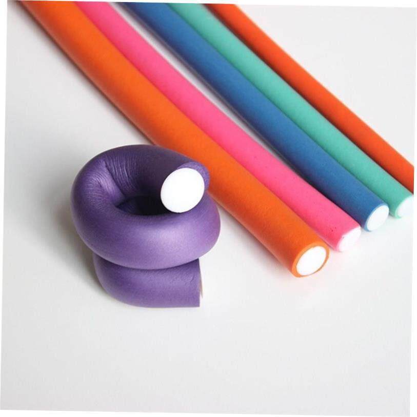 10pcs/set Beautiful And Cute Bendy Hair Curler Rollers Rubbe - 实物图