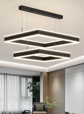灯具组合全屋套餐简约现代大气卧室灯餐厅吊灯黑白灰极简客厅灯
