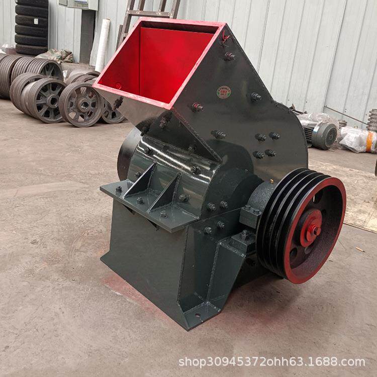 锤式破碎机时产10吨小型建筑垃圾碎石机鹅卵石制砂机