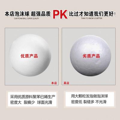 12 x white round polystyrene styrofoam foam balls sphere chr