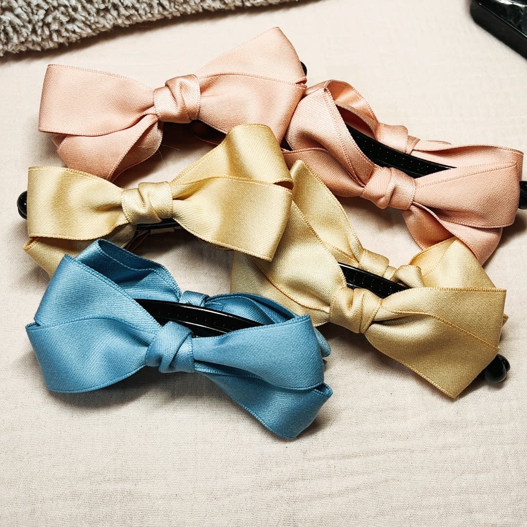 蝴蝶结发夹2个随机～可备注颜色