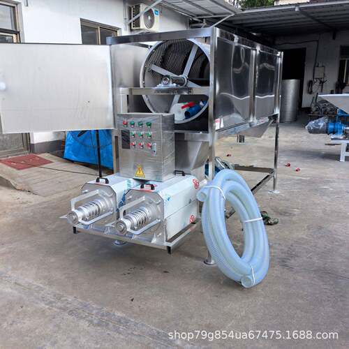 双头滚筒微滤干湿分离机猪粪牛粪脱水机养殖场粪便脱水机设备