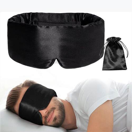 3D Weighted Sleep Mask - Cool & Pressure-Free Adjustable