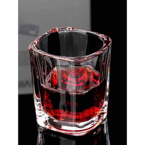 一两白酒杯家用二两套装三两玻璃厚底烈酒一口小号四方酒吧啤酒杯