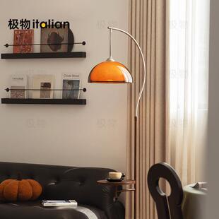 极物中古风钓鱼灯落地灯置物架一体客厅沙发边卧室床头落日气氛灯