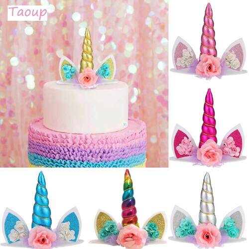 5pc Disposable Tattoo Unicorn Sticker Happy Birthday