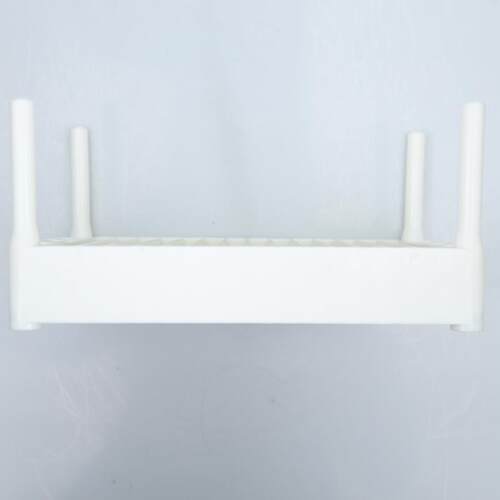 洛阳电池专用14格固定隔片塑料盒无盖电池盒阻燃级白色高脚电池盒