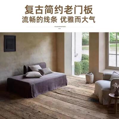 老榆木板风化作QZB实作木门板梯踏步板地板桌面板楼工台茶桌制大