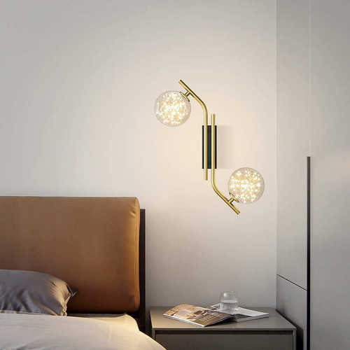 客厅背景电视奢壁灯大气简约led卧室床头灯现代轻北欧墙过道