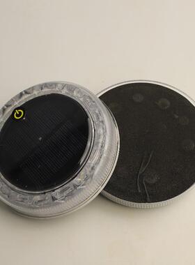 圆形太阳防能汽车追尾闪灯LED触摸式夜示宽灯强磁ICX间驻车边爆灯