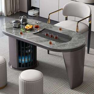 轻奢茶桌家用阳台小茶台岩板喝茶桌椅组合小型茶几现代简约泡茶桌