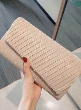 潮牌韩版小手包名媛KTV手拿包女晚宴包大容量公主包礼服包手抓包