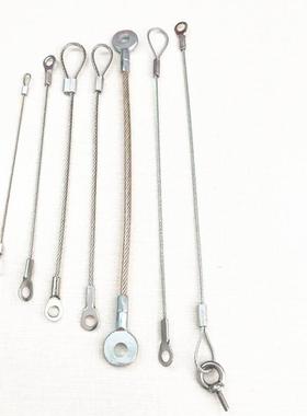 厂家加工304不锈钢钢绳 镀包塑锌钢IQR金丝绳压丝制 彩色包胶属丝