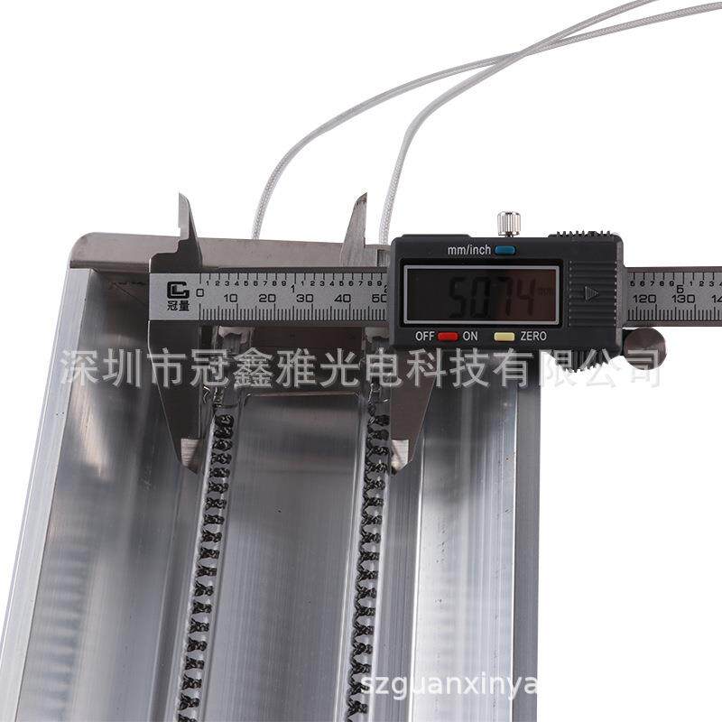 厂家直供220V电烤灯碳纤维红外线加热灯管灯罩一体化发热管