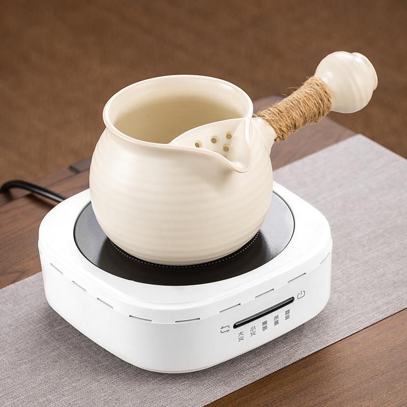 新款网红围炉煮茶罐罐茶壶家用室内自动黑晶炉烤奶烤枣煮茶器套装
