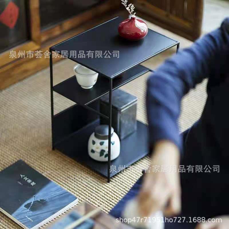 新日式简约茶棚茶具茶壶收纳架展示架博古架茶道茶杯架花盆置物架