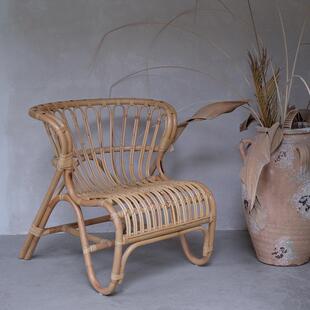 听栖·棉花糖藤椅 | 天然真藤北欧ins风家用民宿艺术设计休闲椅子