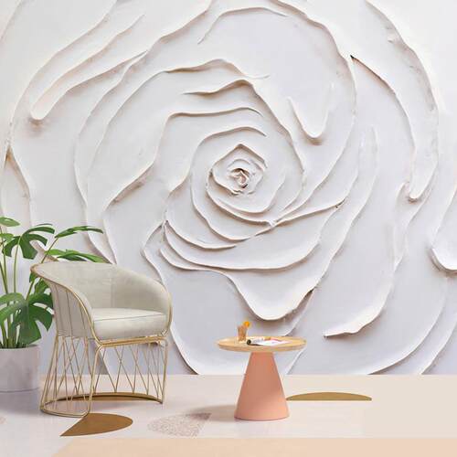 石膏真水泥浮雕壁纸造型壁画 画壁纸3d立体感凹凸电视客厅墙布