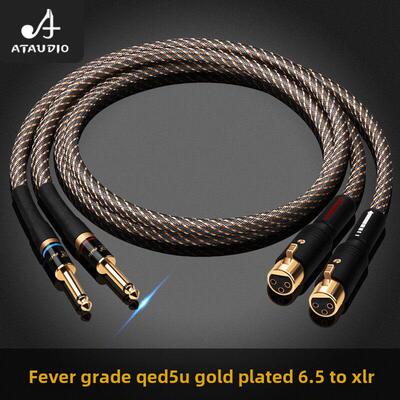 英国Qed镀银6.5到Xlr电容麦克风电缆发热6.5毫米到平衡的公母音频