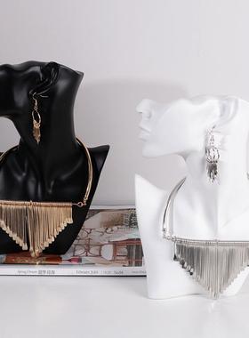 现代简约抽大象女人雕塑摆件板间售楼处堂玄关软装物艺UOK术样展