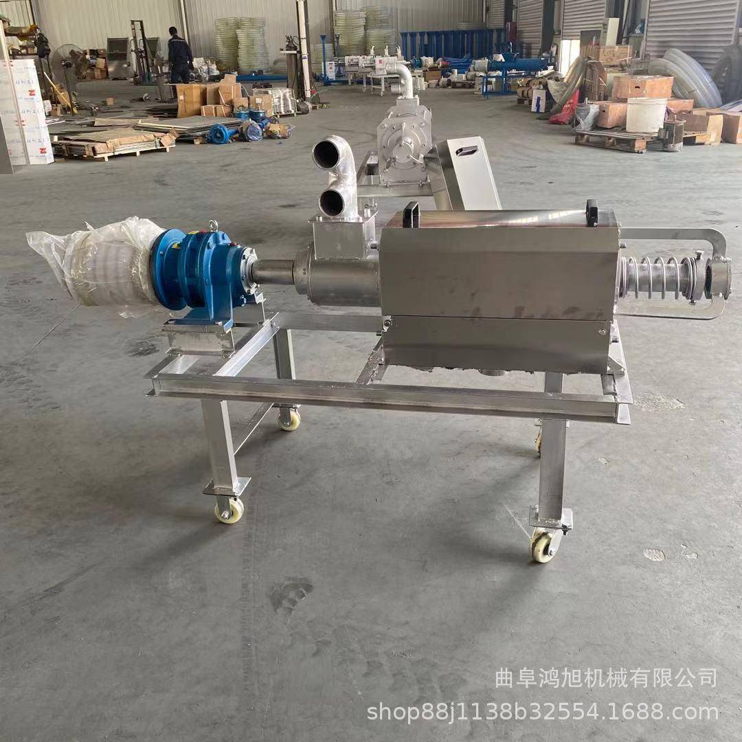 防腐耐碱纯铜高效榨粪机 全自动滚筒微滤式干湿分离机砂水挤干机