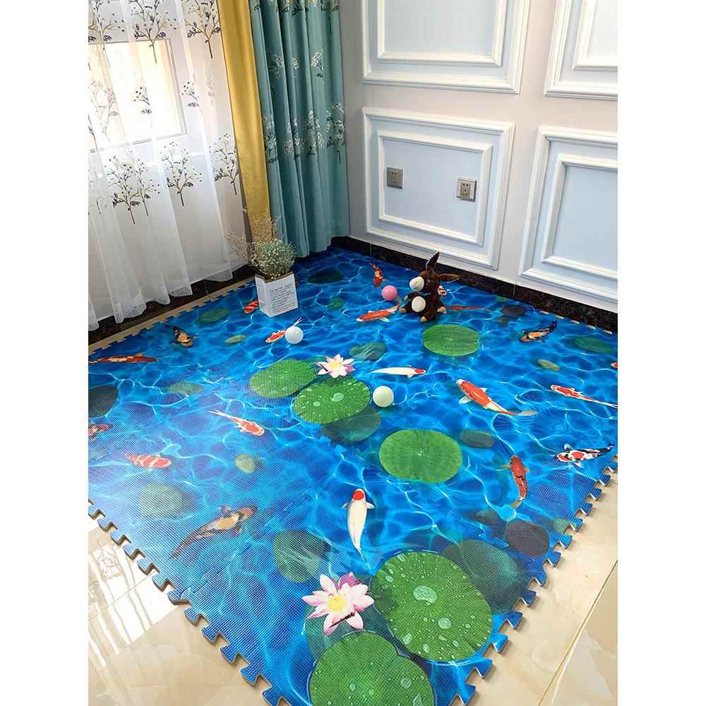 3d立体地毯卧室拼图地垫家用客厅爬行垫加厚拼接泡沫地板垫60×60