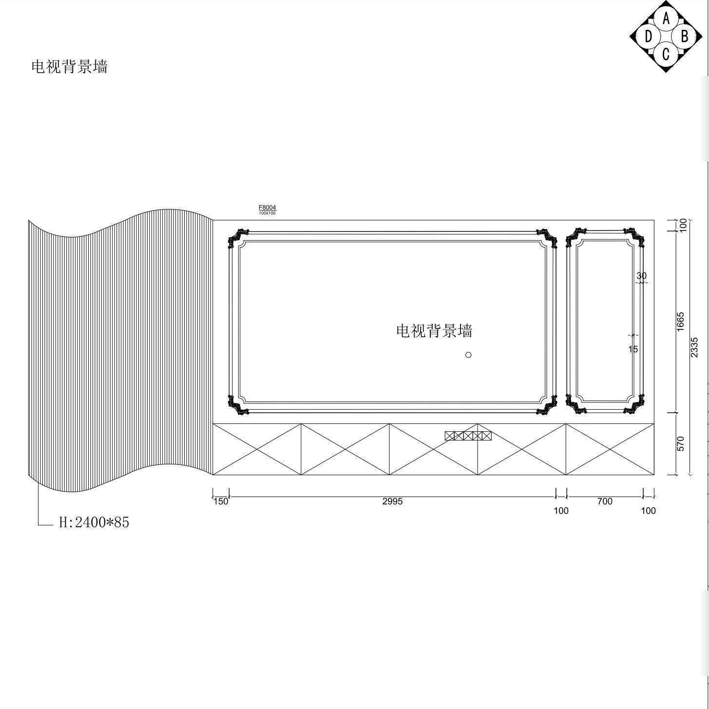pu线条法式电视背景墙天花吊顶角花彷石膏线武汉同城上门免费测量