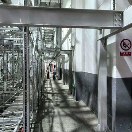 物流园立体库搭建智能穿梭车全自动化系统中大型仓储仓库立库货架