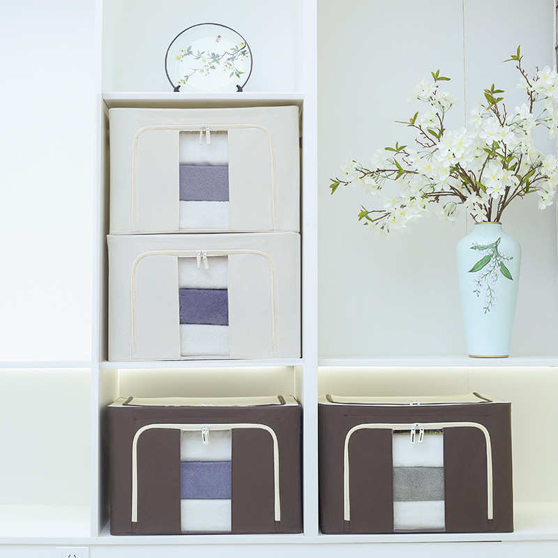 源头厂家现货600D加厚牛津布66升防水防潮防霉折叠收纳箱可折叠