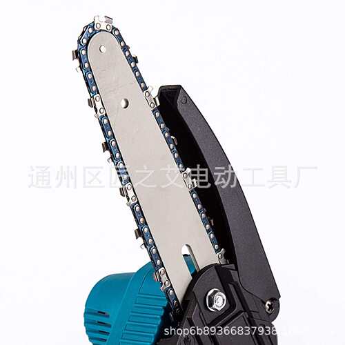 大功率6寸电链锯电动迷你手持无绳锂电锯伐木切割园林修枝工具