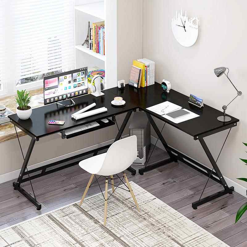 电脑桌家用转角书桌书架组合台式办公桌现代简约经济型省空间桌子