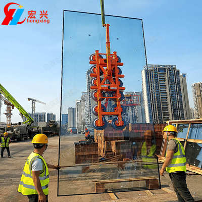 电动玻璃吸吊机 幕墙玻璃吸盘真空翻转90度旋转360度弧形智能保压