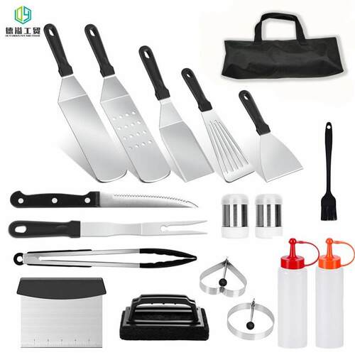 热销BBQ烧烤套装料理铲烧烤铲户外烧烤工具BBQ铁板烧套装