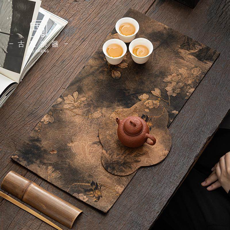 香云纱双面干泡茶席茶壶垫中式禅意复古桌旗桌布茶垫茶道零配布垫,餐饮具,茶具礼盒,淘宝优惠券,粉丝福利购,淘宝优惠卷
