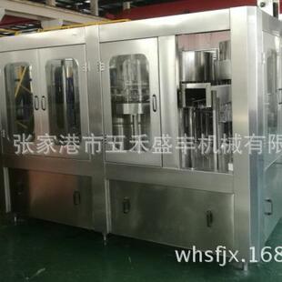 自动可乐碳酸饮料冲洗灌装旋盖三合一机组简便灌装碳酸饮料生产线
