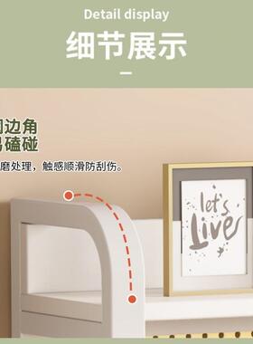 洞板置物架桌面学上方FLW储物架家用学生简易儿童书架洞多层习收