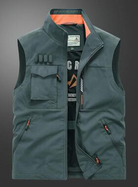 Y 52414 Men's outdoor multi-pocket utility vest 士户外多口