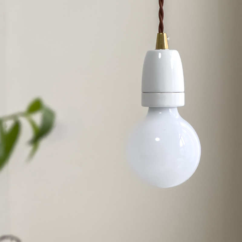 日式复古陶瓷床头吊灯艺术个性餐厅餐桌吊线灯单头创意装饰小夜灯